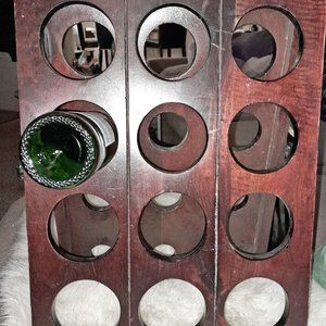 Rack 'Em Up! Heavy Finished Wood Wine Rack
